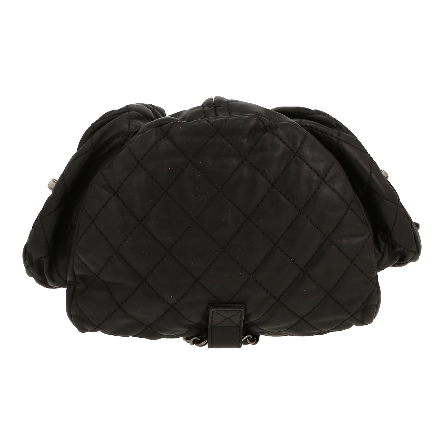 Zaino Chanel   in pelle e pelle trapuntata nera - Detail D1
