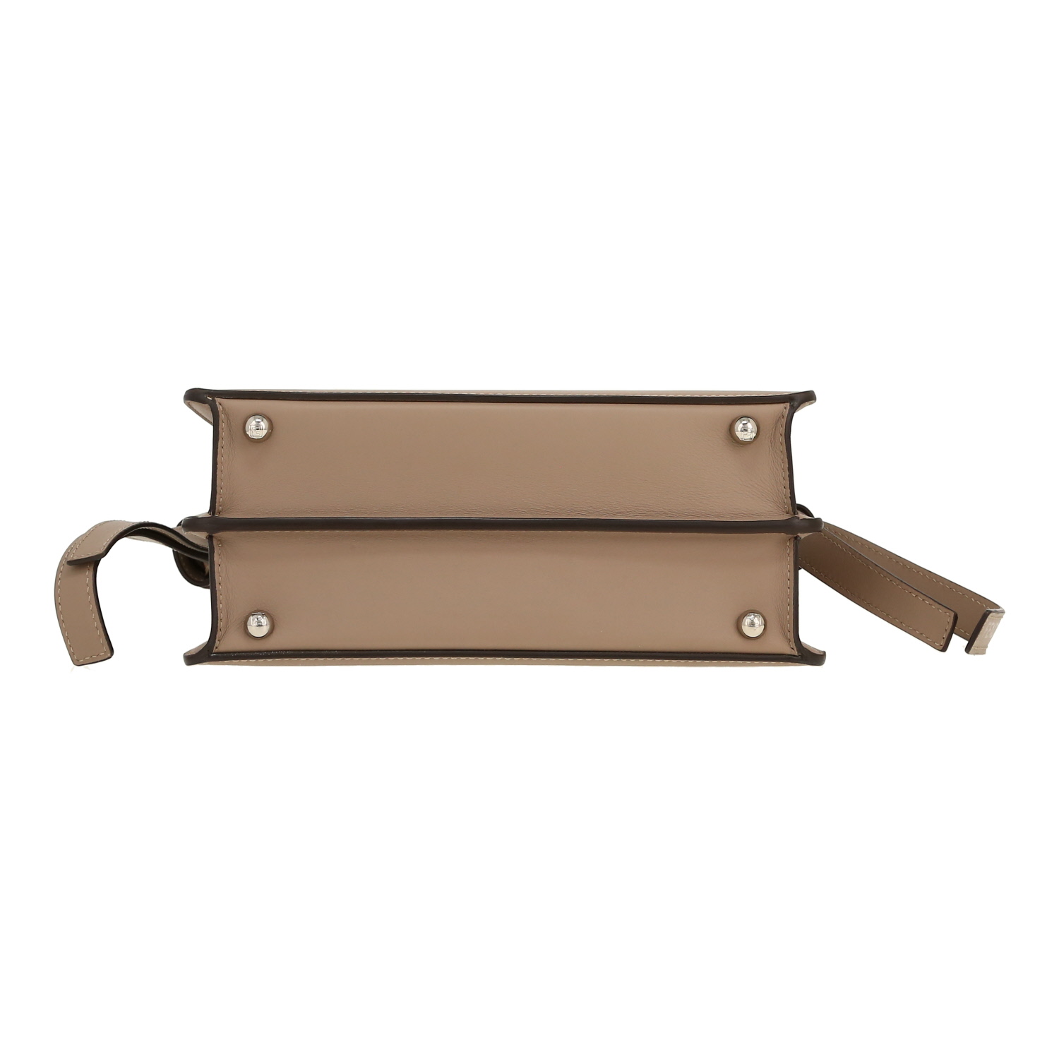 Sac à main Fendi  Peekaboo en cuir taupe - Detail D1