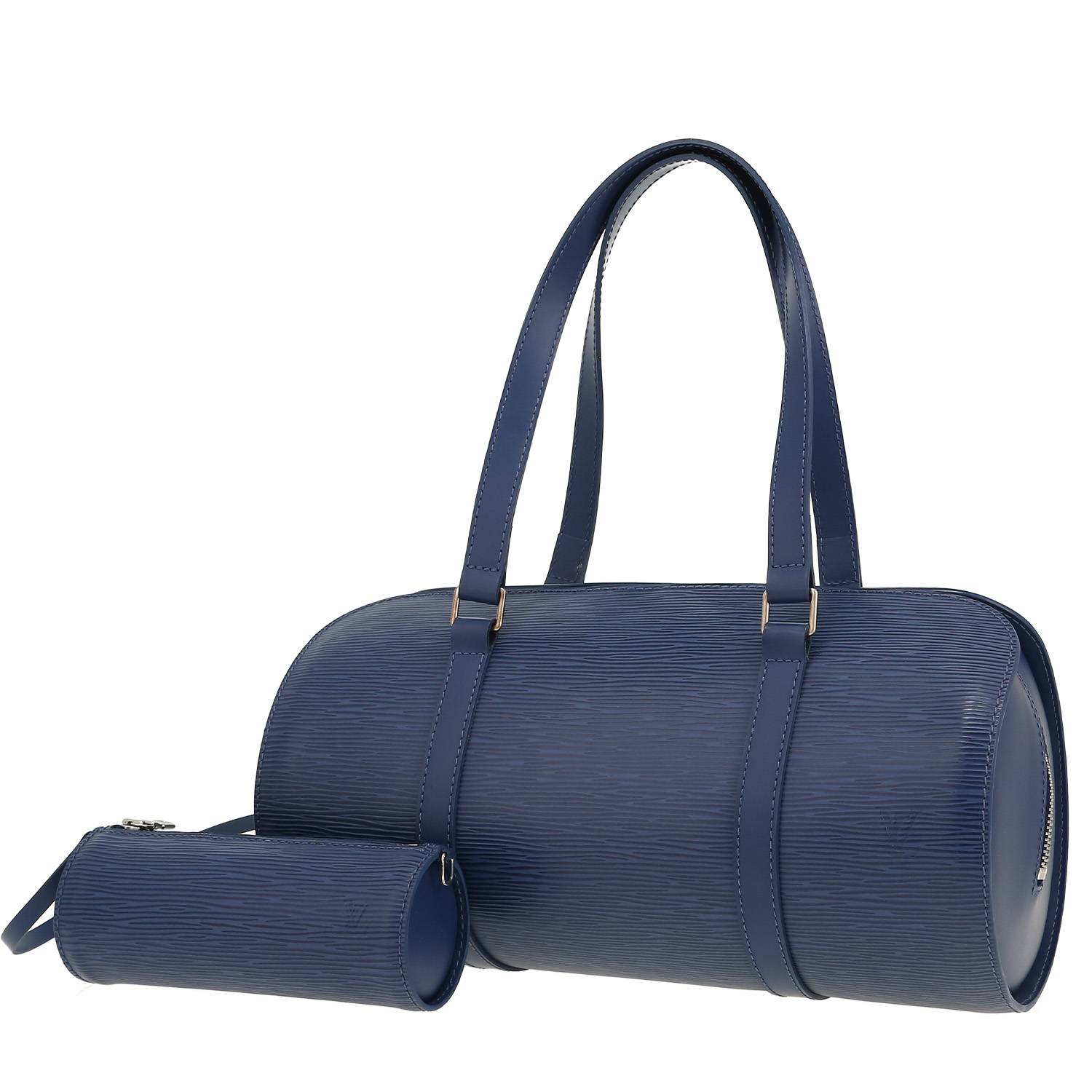Sac à main Louis Vuitton  Papillon en cuir épi bleu