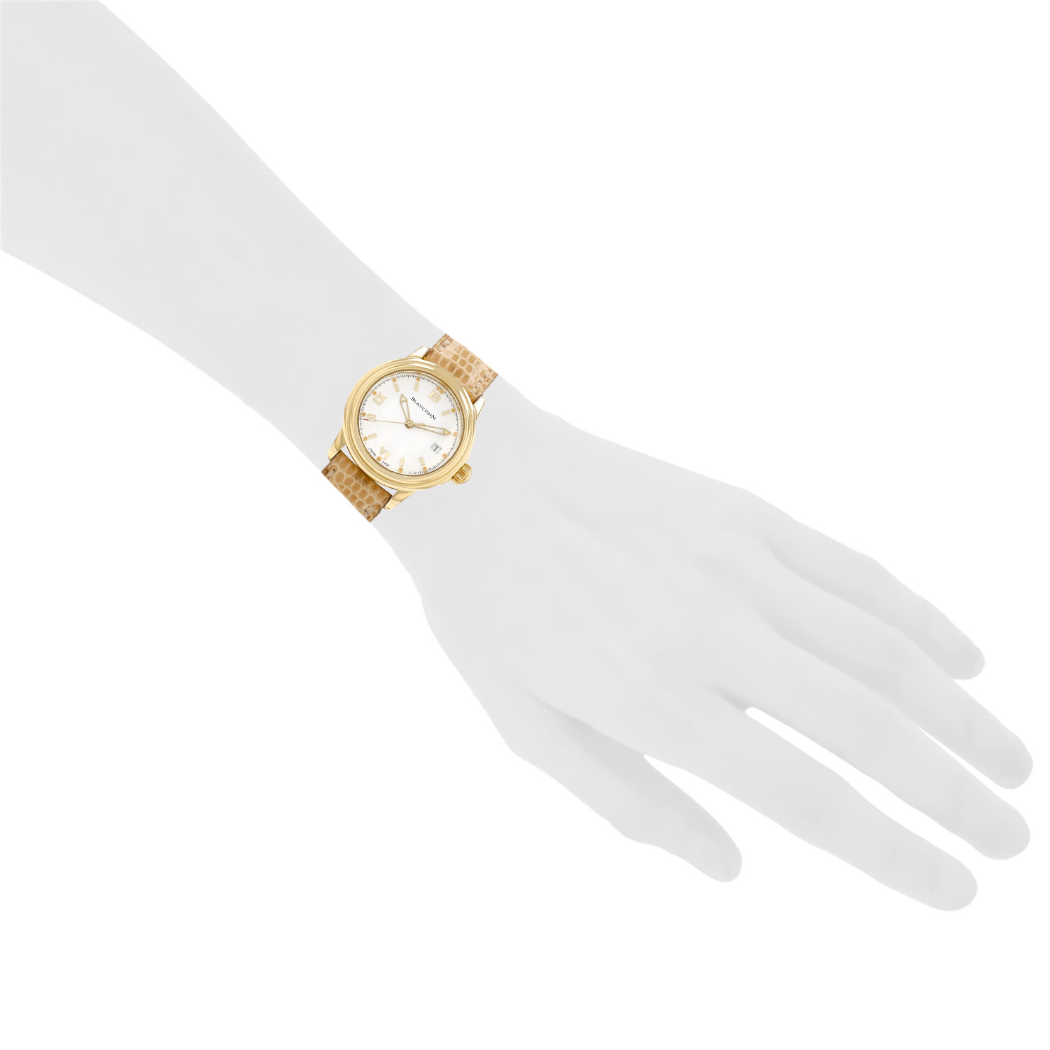 Blancpain Leman  in yellow gold Ref: Blancpain - 2102  Circa 2000 - Detail D1