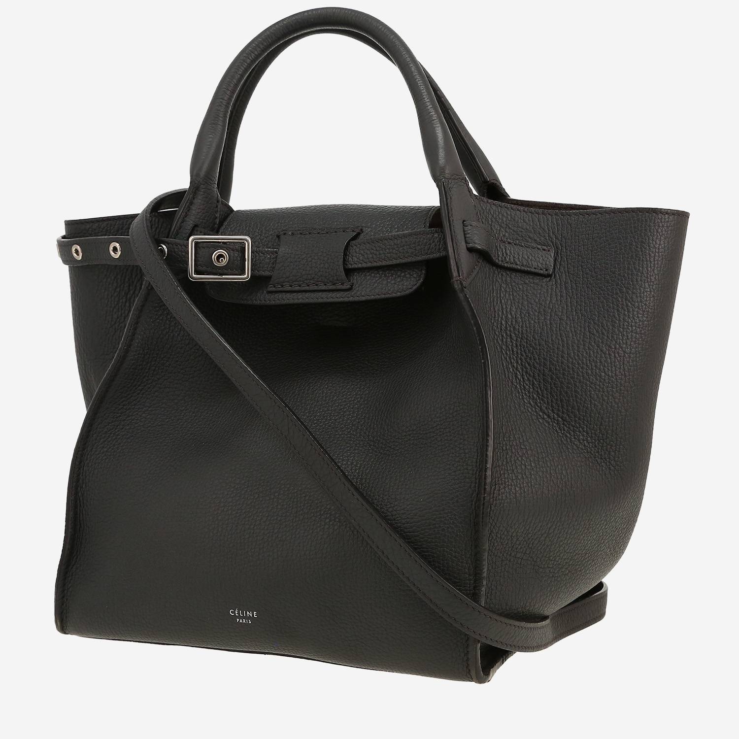 Bolso de mano Celine  Big Bag en cuero granulado gris