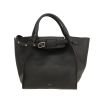 Celine  Big Bag handbag  in grey grained leather - 360 thumbnail