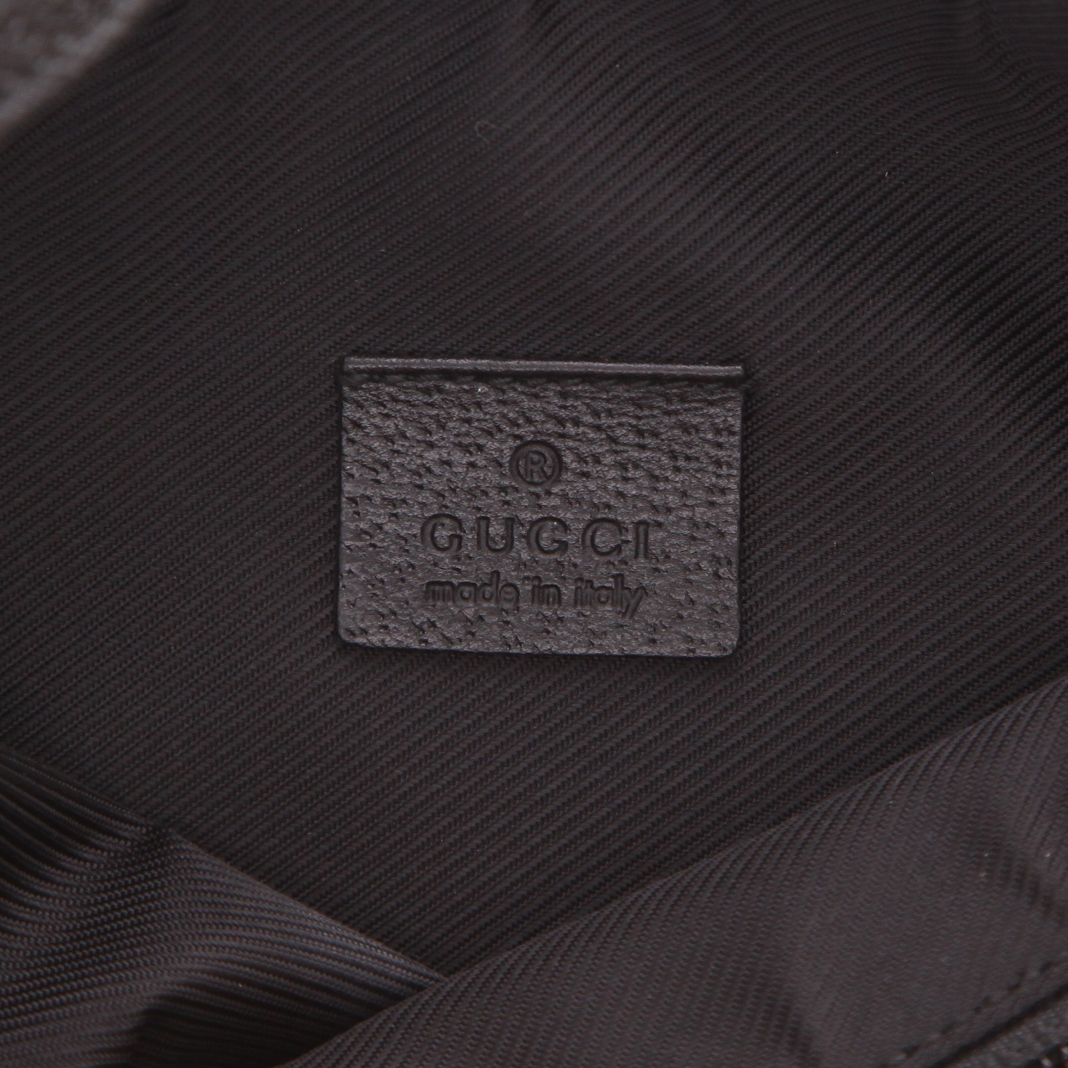 Borsa Gucci   in tela e pelle nera - Detail D2