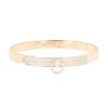 Hermès Collier de chien bracelet in pink gold and diamonds - 00pp thumbnail