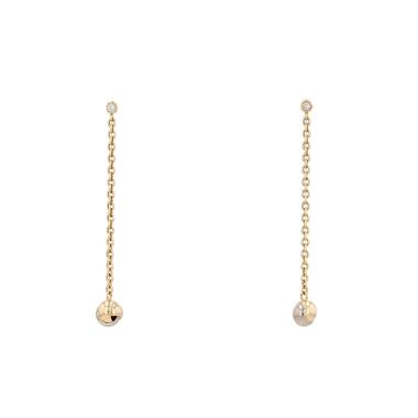 Pendientes Cartier Trinity de 3 oros y diamantes