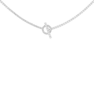 Hermès Finesse necklace in white gold and diamondsand in diamonds
