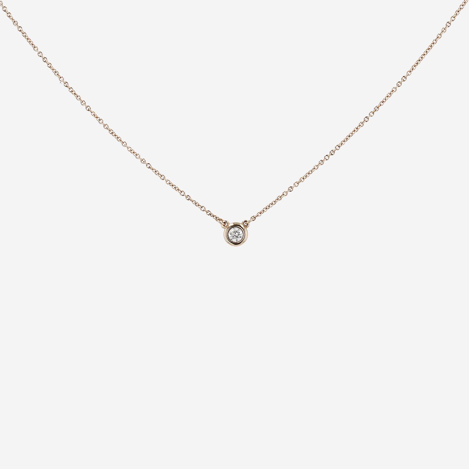 Collana Tiffany & Co Diamonds By The Yard in oro rosa e diamante