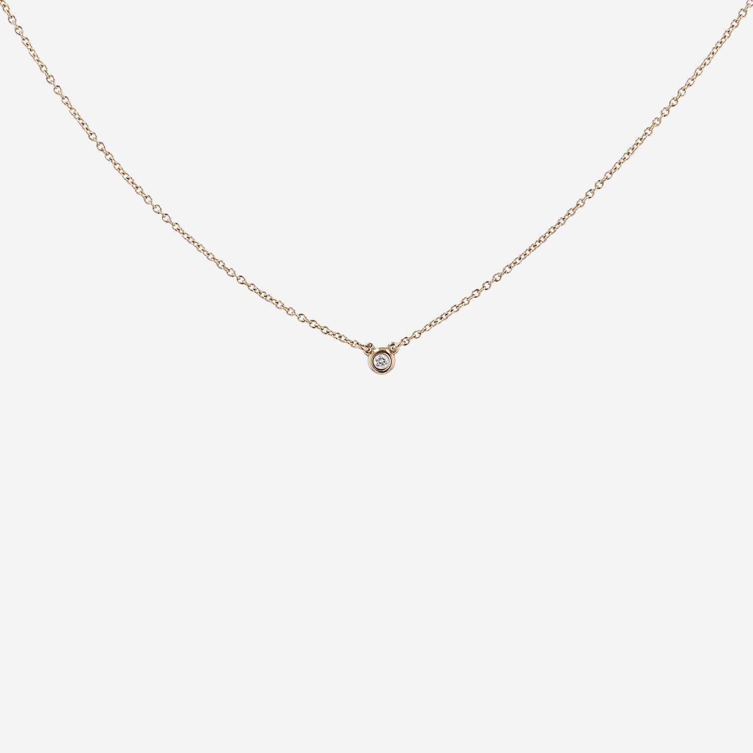 Tiffany 
Co Diamonds By The Yard necklace in pink gold and diamond