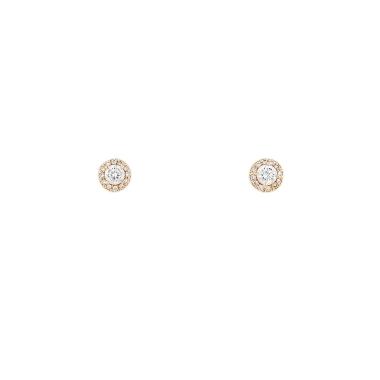 Tiffany & Co Soleste earrings in pink gold and diamonds