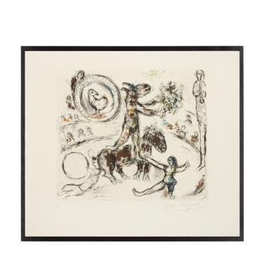 Marc Chagall (1887-1985) - L'âne au bouquet de fleurs - 1968