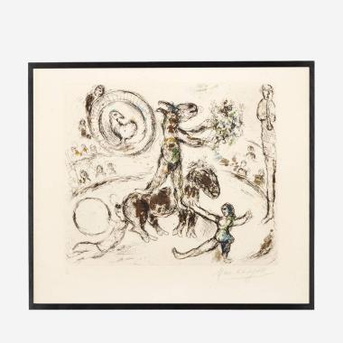 Marc Chagall (1887-1985) - L'âne au bouquet de fleurs - 1968