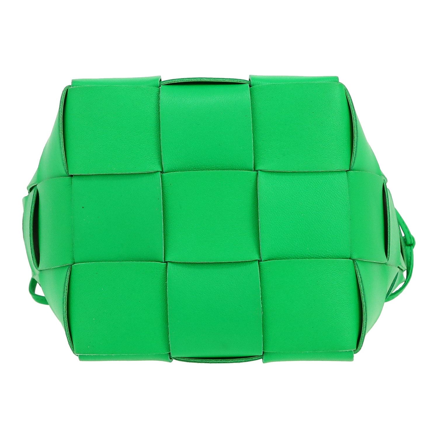 Bolso de mano Bottega Veneta  Cassette en cuero intrecciato verde - Detail D1