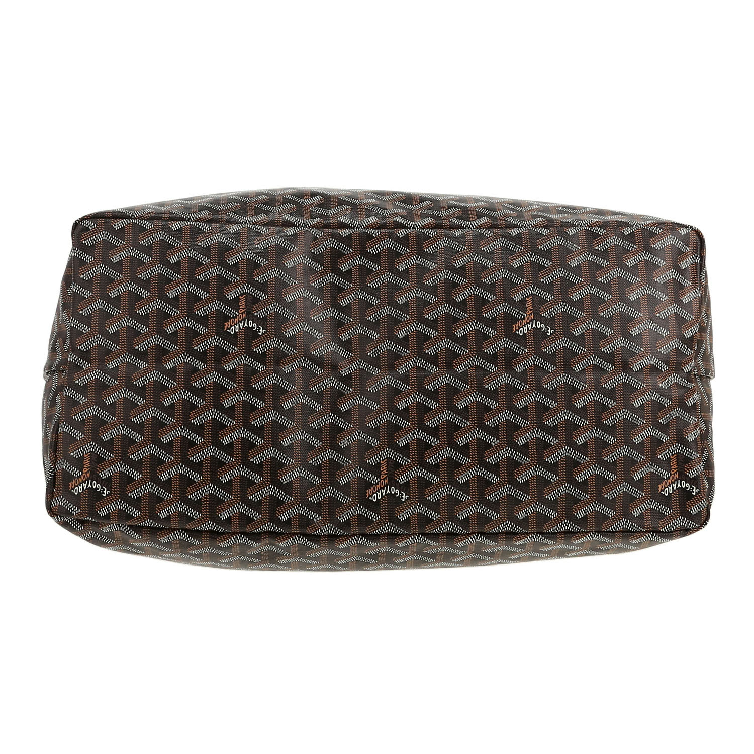 Bolso Cabás Goyard  Saint-Louis en tela Goyardine negra y cuero negro - Detail D1