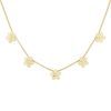 Collier Zolotas Daisy en or jaune et diamants - 00pp thumbnail