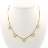 Collier Zolotas Daisy en or jaune et diamants - 360 thumbnail