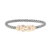 Fred Chance Infinie large model bracelet in pink gold and stainless steel - 00pp thumbnail