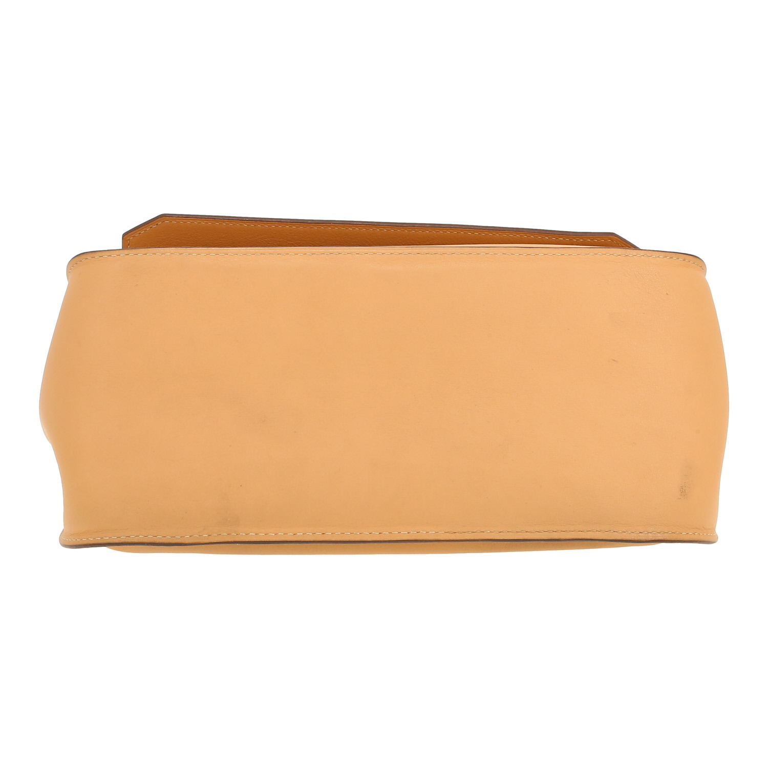 Bolso bandolera Hermès  Jypsiere 28 cm en cuero swift beige - Detail D1