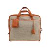 Hermès  Calèche-Express briefcase  in beige "H" canvas  and gold Barenia leather - 360 thumbnail