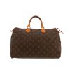 Louis Vuitton  Speedy 35 handbag  in brown monogram canvas  and natural leather - 360 thumbnail
