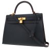 Sac à main Hermès  Kelly 32 cm en cuir epsom bleu-marine - 00pp thumbnail