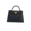 Sac à main Hermès  Kelly 32 cm en cuir epsom bleu-marine - 360 thumbnail