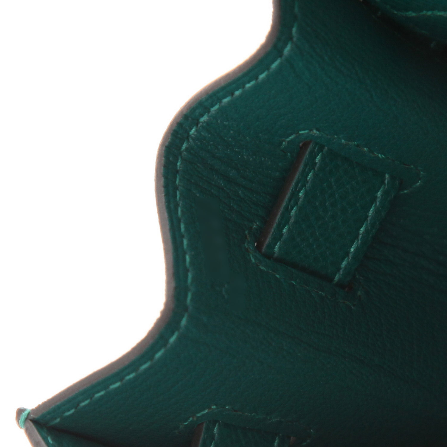 Hermès  Kelly 32 cm handbag  in malachite green epsom leather - Detail D4