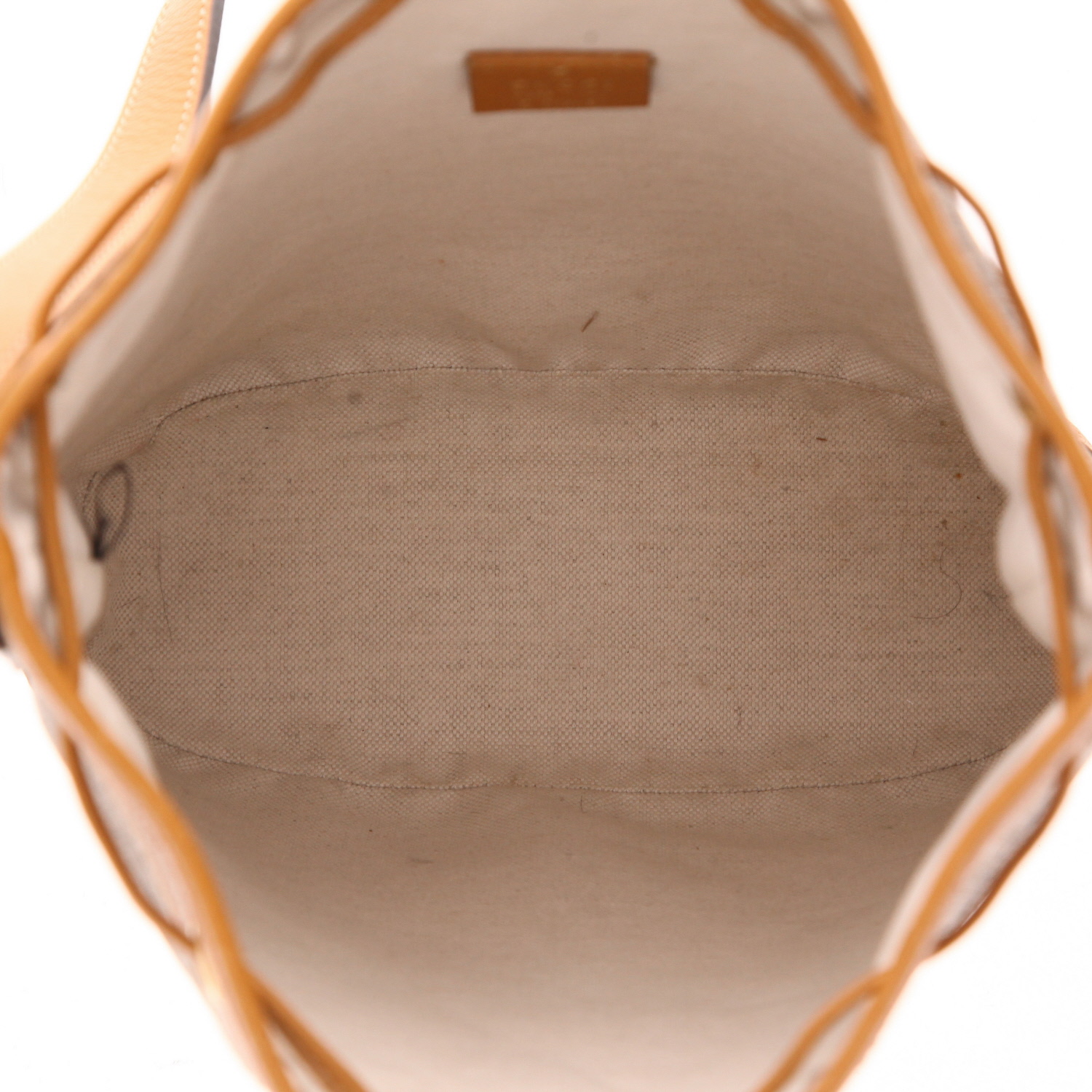 Bolso bandolera Gucci  Sac Seau Mini Edition Limitée Gucci x Disney en lona monogram beige y cuero marrón - Detail D3