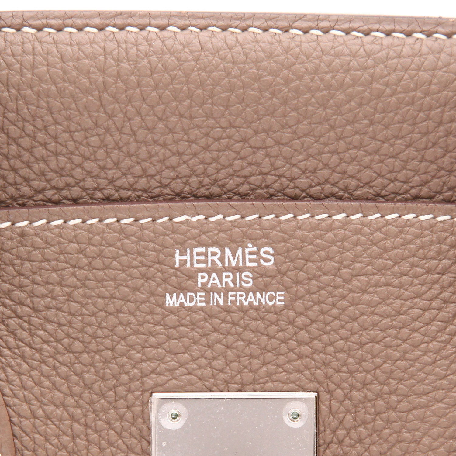 Borsa Hermès  Birkin 35 cm in pelle togo etoupe - Detail D2
