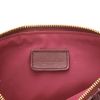 Sac à main Dior  Pochette Saddle en toile monogram Oblique bordeaux et cuir bordeaux - Detail D2 thumbnail