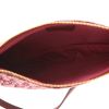 Bolso de mano Dior  Pochette Saddle en lona Monogram Oblique color burdeos y cuero color burdeos - Detail D3 thumbnail