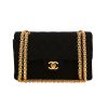 Sac à main Chanel  Timeless Petit en toile jersey noire - 360 thumbnail