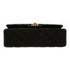Chanel  Timeless Petit handbag  in black jersey canvas - Detail D1 thumbnail