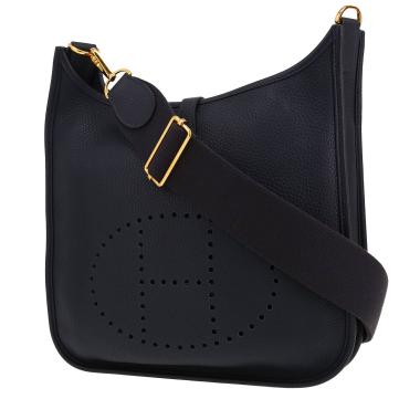 Hermès  Evelyne III shoulder bag  in navy blue togo leather