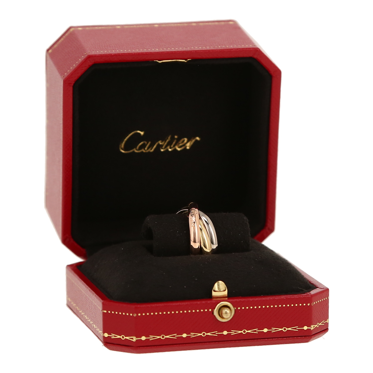 Cartier Trinity medium model ring in 3 golds, size 62 - Detail D2