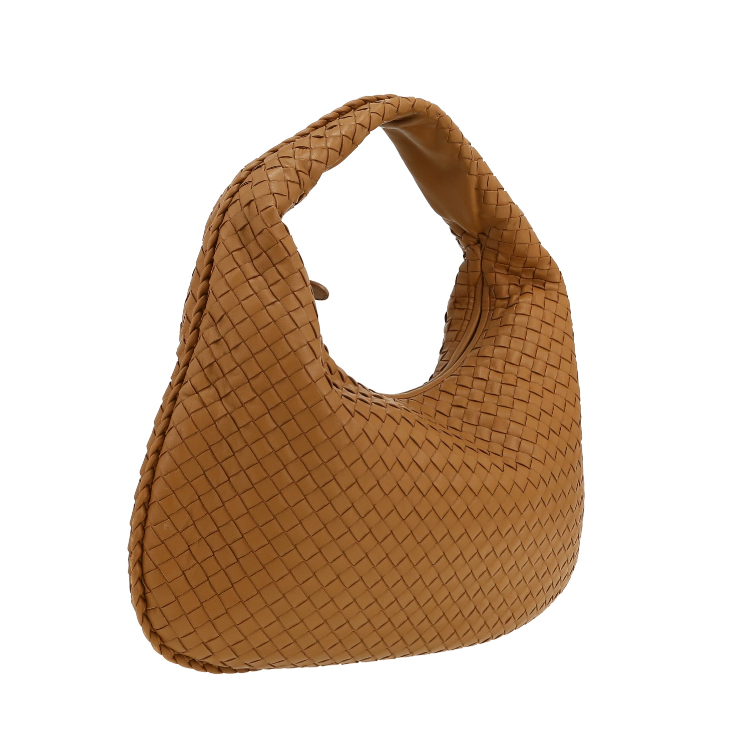 Sac à main Bottega Veneta  Veneta en cuir intrecciato marron - Detail D5