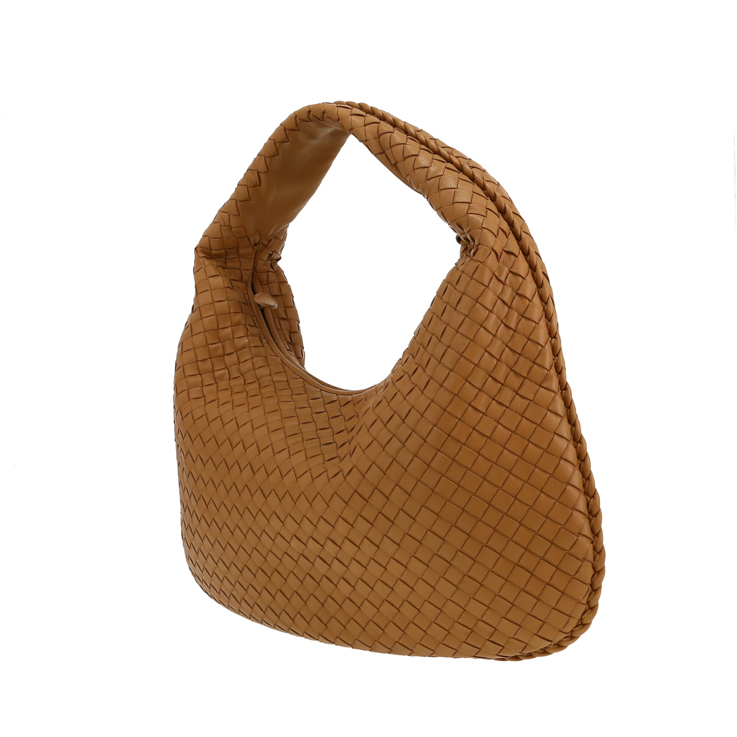 Bolso de mano Bottega Veneta  Veneta en cuero intrecciato marrón - Detail D9
