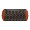 Shopping bag Goyard  Artois in tela Goyardine nera e pelle marrone - Detail D1 thumbnail