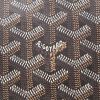 Shopping bag Goyard  Artois in tela Goyardine nera e pelle marrone - Detail D2 thumbnail