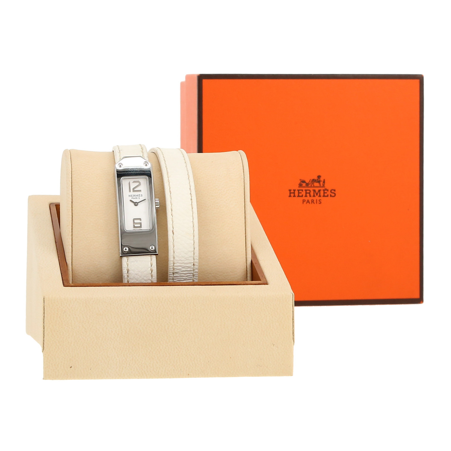 Hermès Kelly 2  in stainless steel Ref: Hermes - KT1.210  Circa 2000