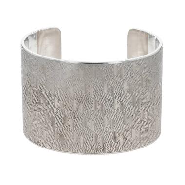 Bracelet manchette Hermès  en argent