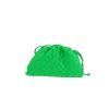 Bottega Veneta  Pouch shoulder bag  in green intrecciato leather - 360 thumbnail