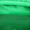 Bottega Veneta  Pouch shoulder bag  in green intrecciato leather - Detail D2 thumbnail