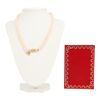 Cartier Panthère necklace in yellow gold and cultured pearls - Detail D2 thumbnail