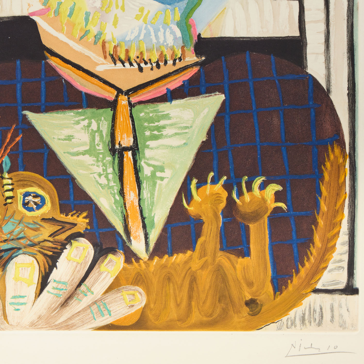 Pablo Picasso (1881-1973), Vollard et son chat - 1960 - Detail D3