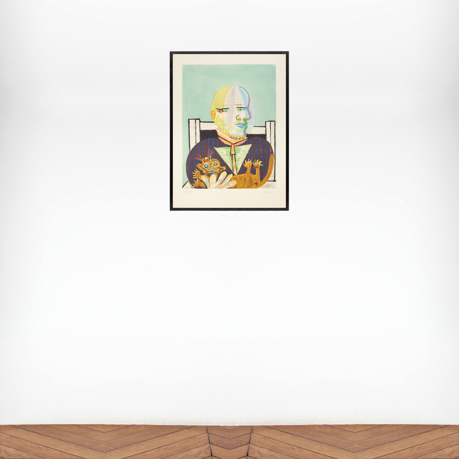 Pablo Picasso (1881-1973), Vollard et son chat - circa 1960 - Detail D5