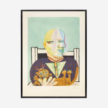 Pablo Picasso (1881-1973), Vollard et son chat - 1960