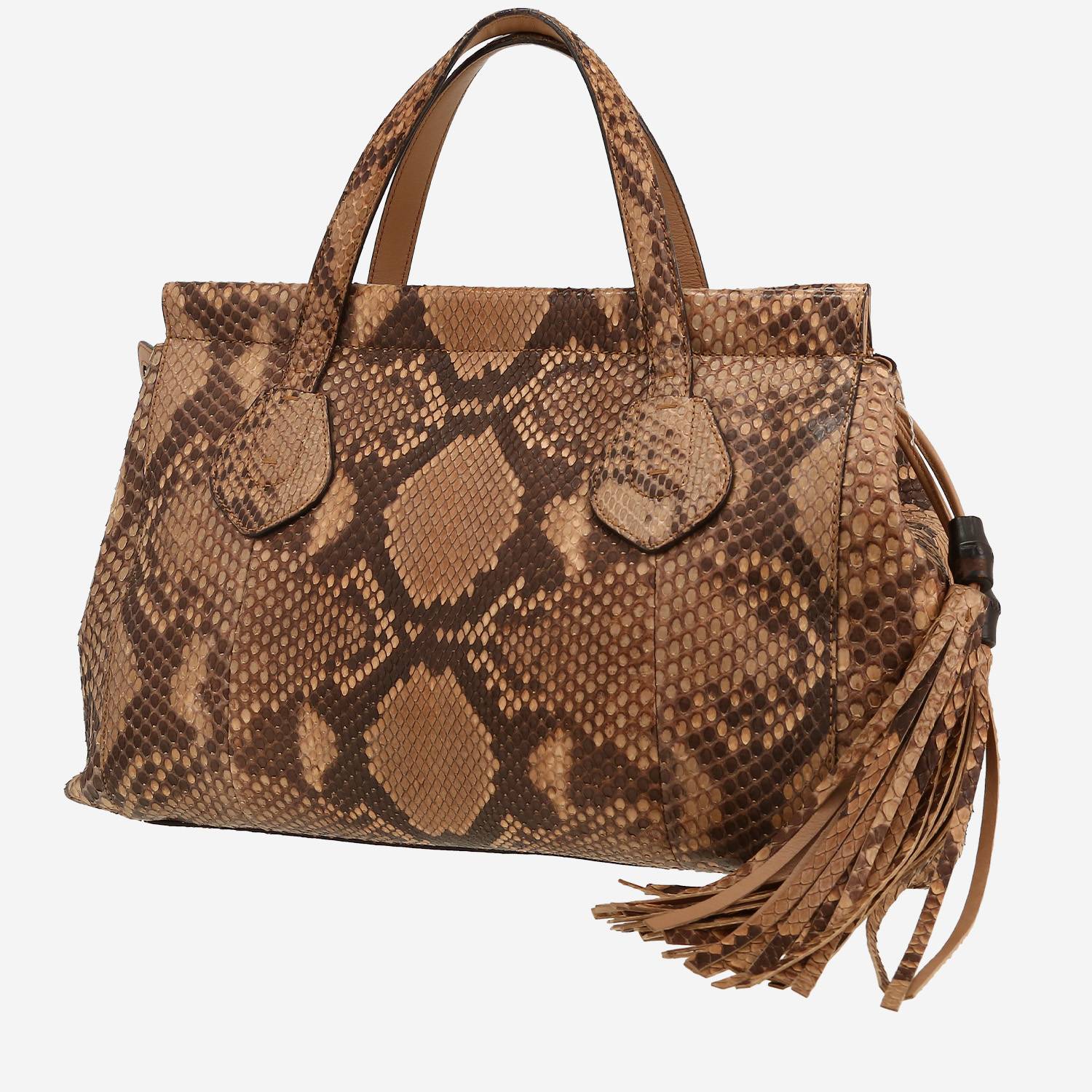 Sac à main Gucci   en python beige