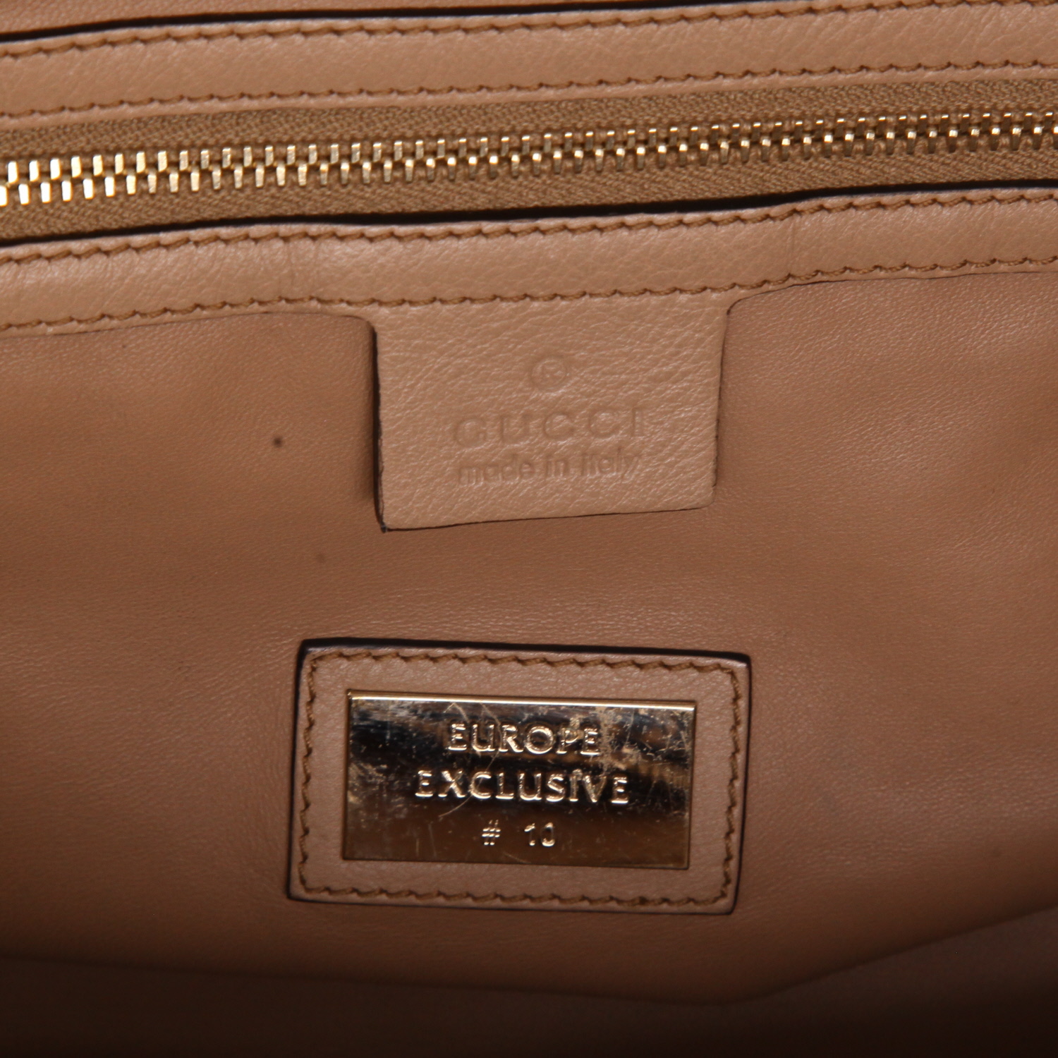 Sac à main Gucci   en python beige - Detail D2