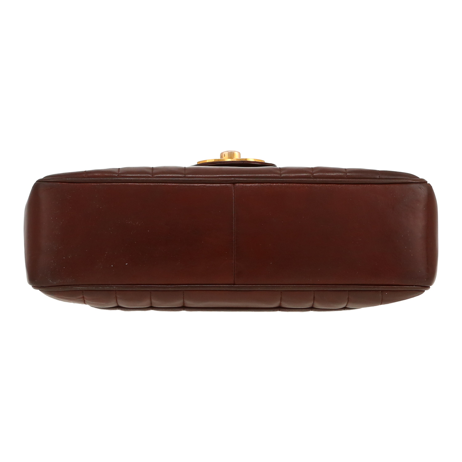 Sac bandoulière Chanel  Timeless Vintage en cuir matelassé marron - Detail D1