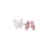 Bague Van Cleef 
Arpels Deux Papillons Entre Les Doigts en or blanc, or rose, diamants et saphirs roses - 00pp thumbnail